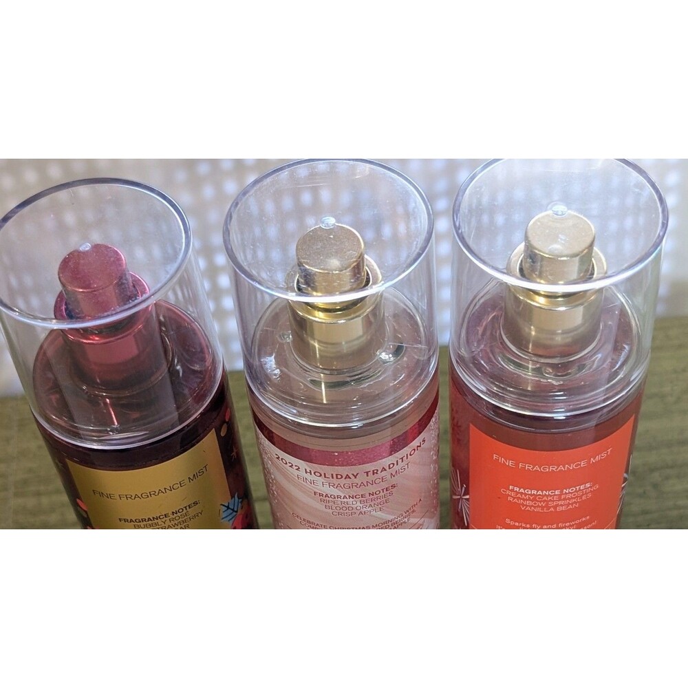 Lot of 3 Bath Body Works Fine Fragrance Mist Love Cotton Candy Champagne Vanilla - Picture 4 of 4